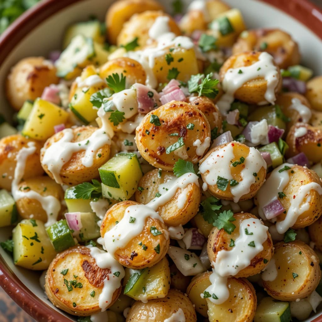 You are currently viewing Crispy Smashed Potato Salad Recipe