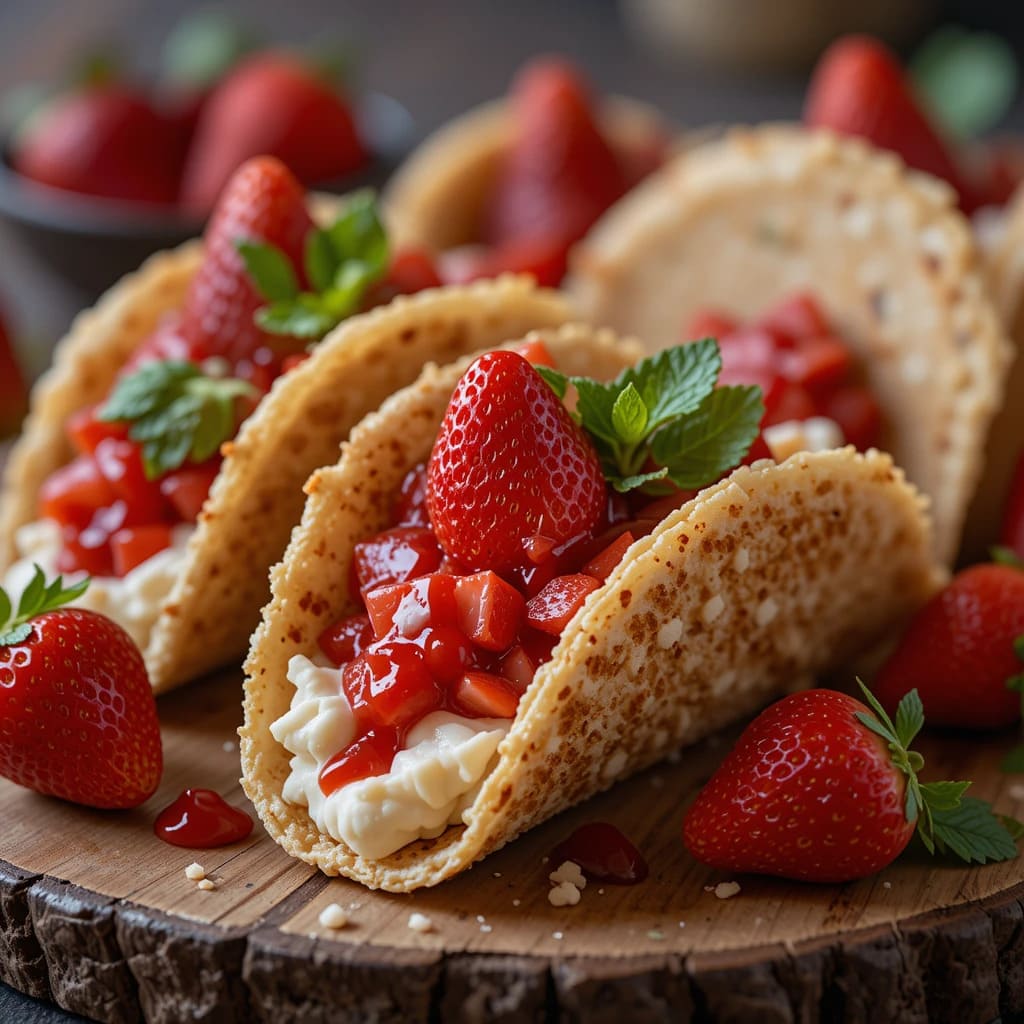 Read more about the article Strawberry Cheesecake Tacos Recipe