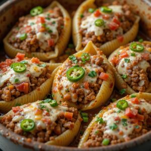 Read more about the article Taco Stuffed Shells Recipe