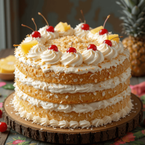 Read more about the article Hawaiian Cake with Whipped Cream Topping