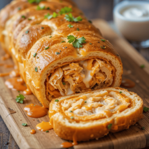 Buffalo Chicken Garbage Bread Recipe