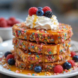 Read more about the article Fruity Pebbles French Toast: A Colorful and Crunchy Breakfast Treat