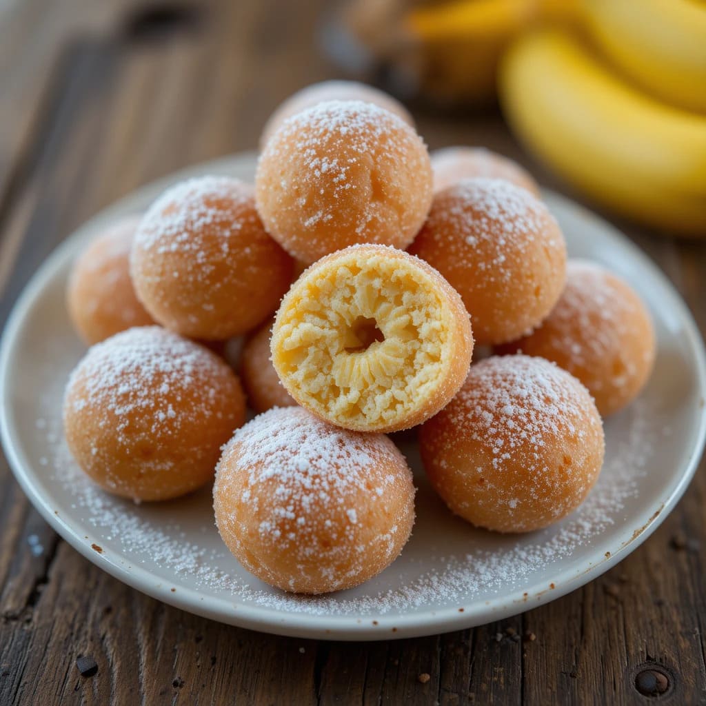 You are currently viewing 2-Ingredient Banana Donut Holes Recipe: Guilt-Free Treat