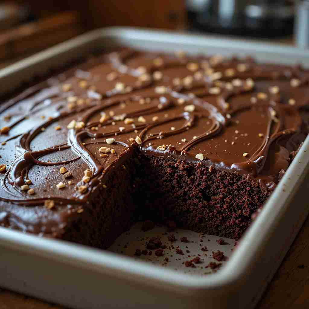 You are currently viewing Chocolate Sheet Cake Recipe: A Rich and Moist Crowd-Pleaser