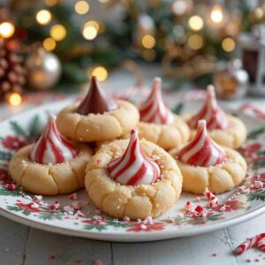 Candy Cane Kiss Cookies Recipe