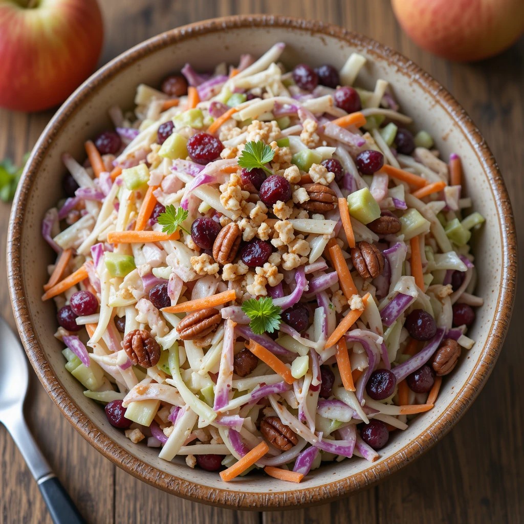 Read more about the article Crisp & Refreshing Apple Cranberry Coleslaw Recipe – A Perfect Side Dish