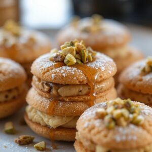 Baklava Cream Sandwich Cookies