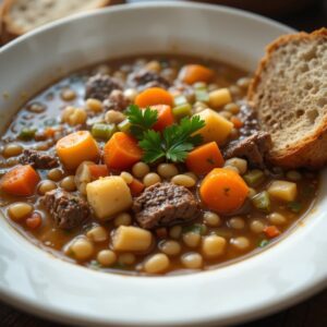 Read more about the article Hearty and Comforting Beef and Barley Soup Recipe