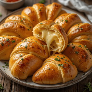 Cheesy Garlic Crescent Rolls.