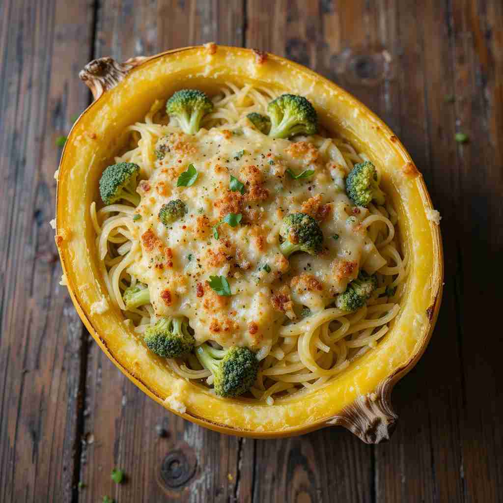 You are currently viewing Cheesy Broccoli Spaghetti Squash Recipe: A Creamy and Healthy Comfort Dish!