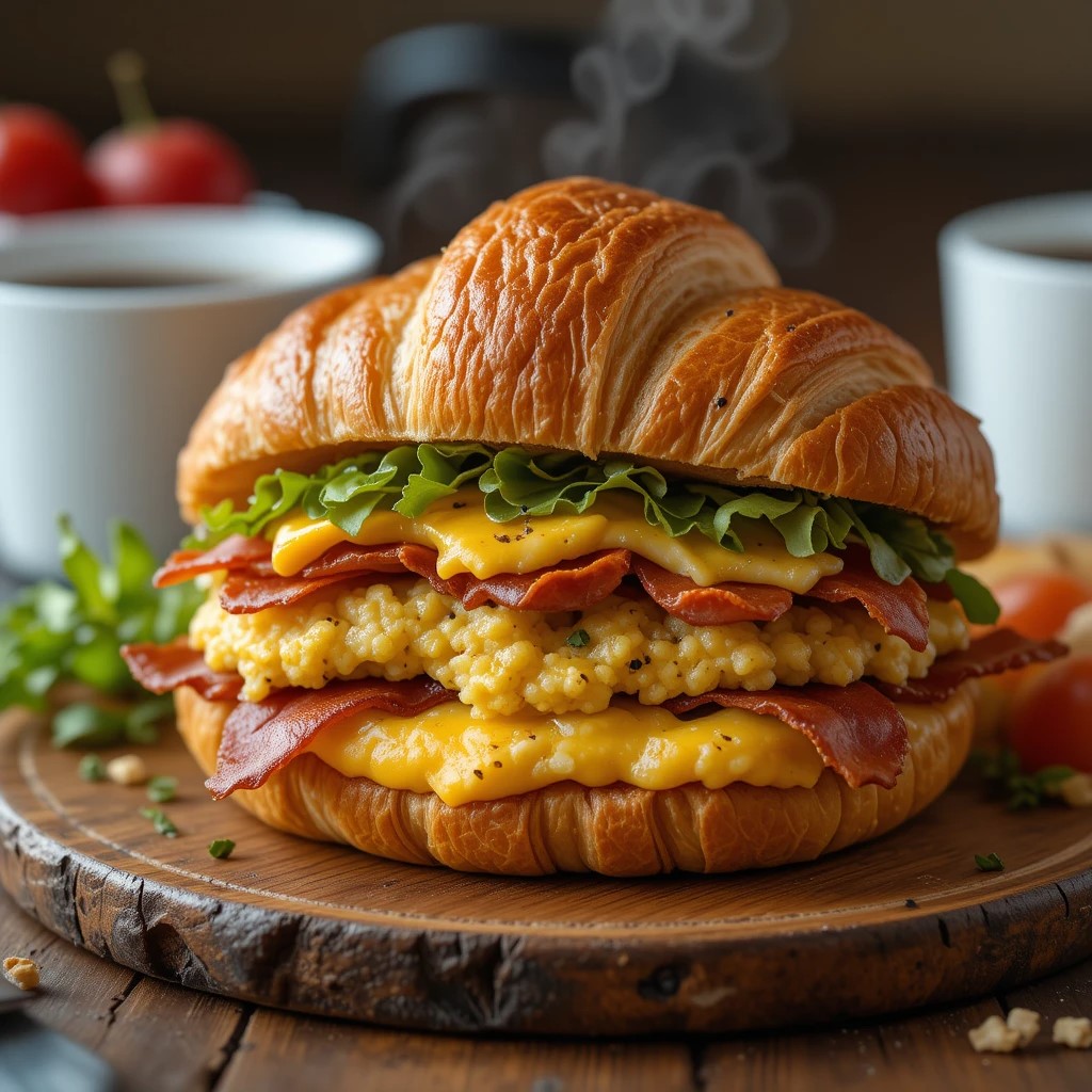 Read more about the article Croissant Breakfast Sandwiches – A Buttery, Flaky, and Hearty Morning Delight Recipe