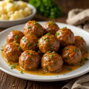 Easy-Garlic-Butter-Meatballs