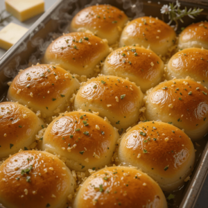 Read more about the article Garlic Butter Dinner Rolls Recipe