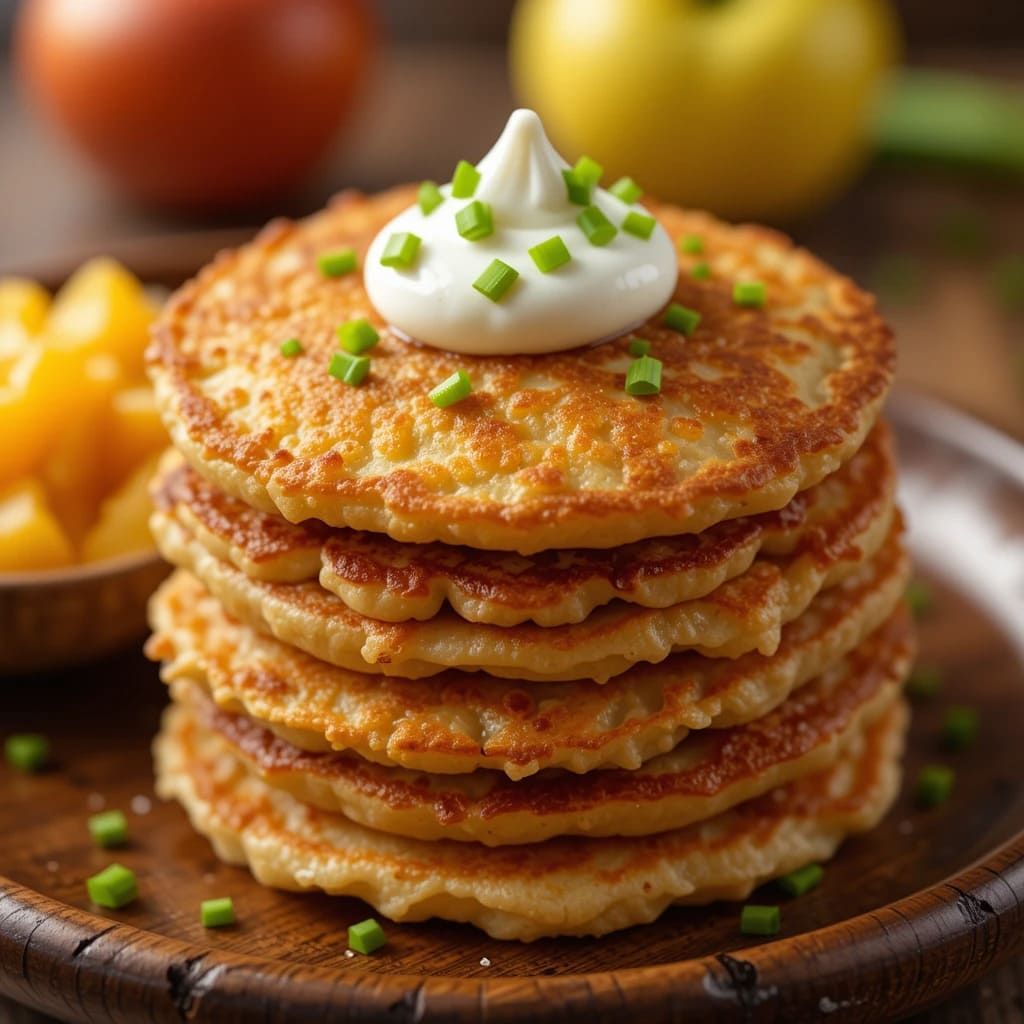 You are currently viewing Golden Crispy Potato Pancakes