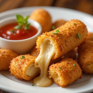 Read more about the article Irresistible Crunch of Mozzarella Cheese Sticks Recipe: A Classic Appetizer