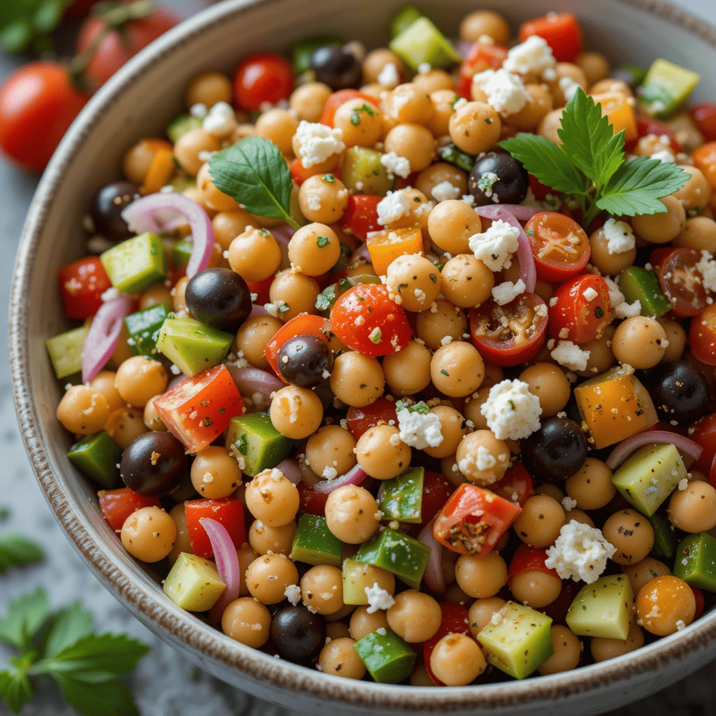 Read more about the article Refreshing Mediterranean Chickpea Salad: A Nutritious and Delicious Meal