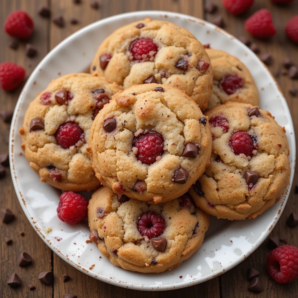 You are currently viewing Raspberry and Chocolate Chip Cookies Recipe– Ready in Under 30 Minutes