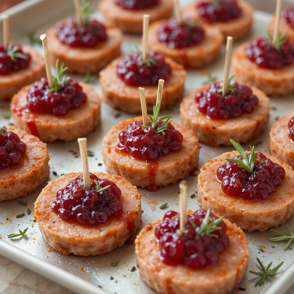 Read more about the article Sheet Pan Smoked Sausage Cranberry Bites Recipe– A Sweet & Savory Delight