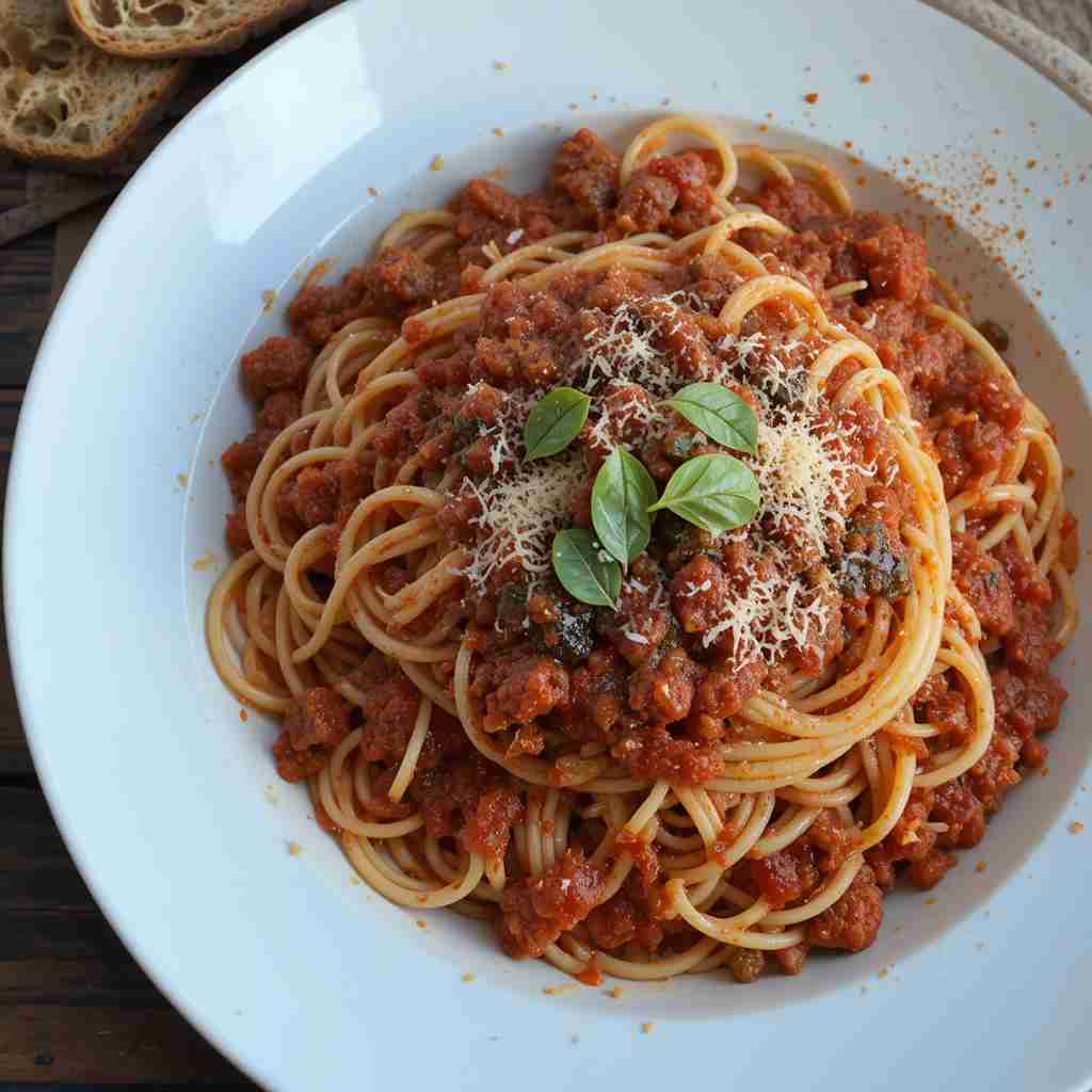 You are currently viewing Easy Spaghetti Bolognese Recipe: A Hearty and Flavorful Italian Classic!