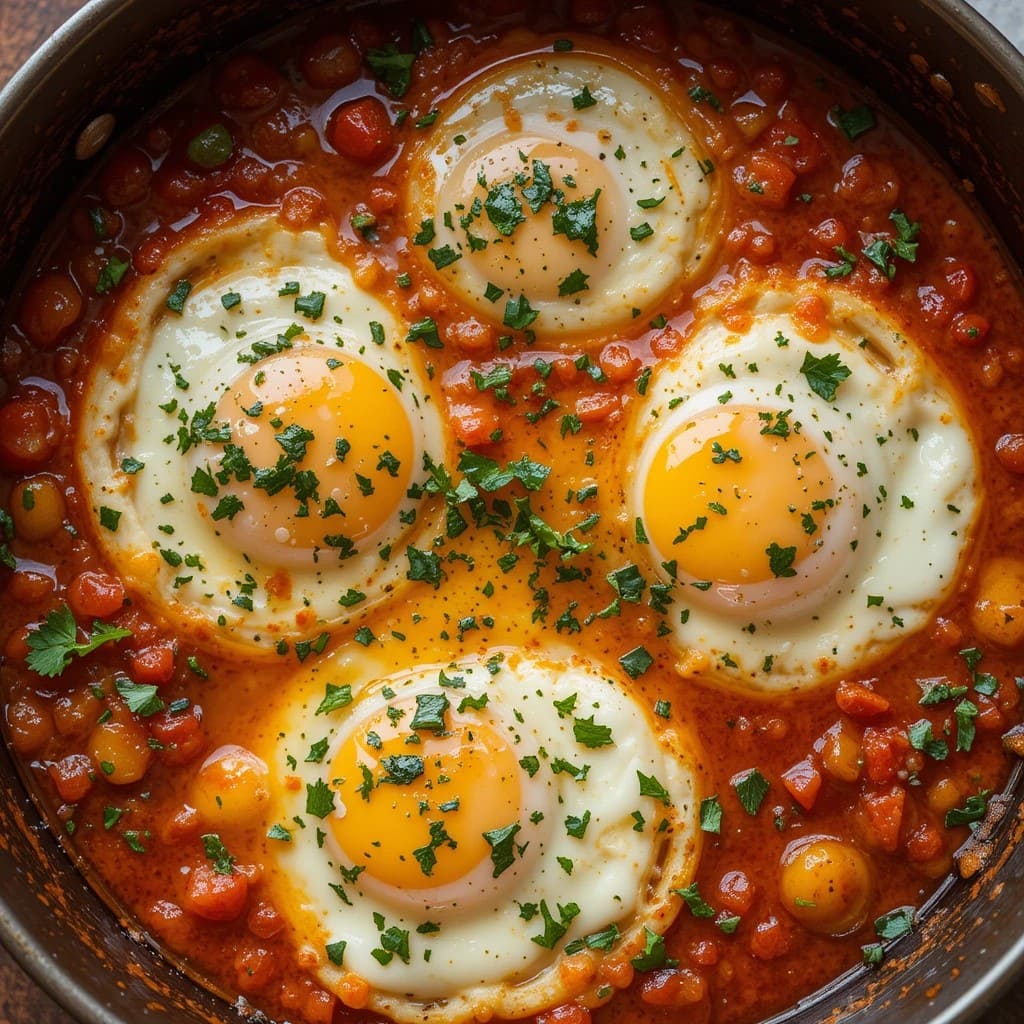 You are currently viewing Baked Feta Eggs Recipe – A Perfect Breakfast Delight