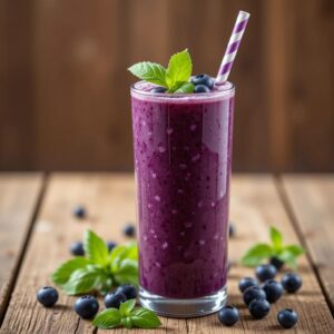 Blueberry Basil Smoothie