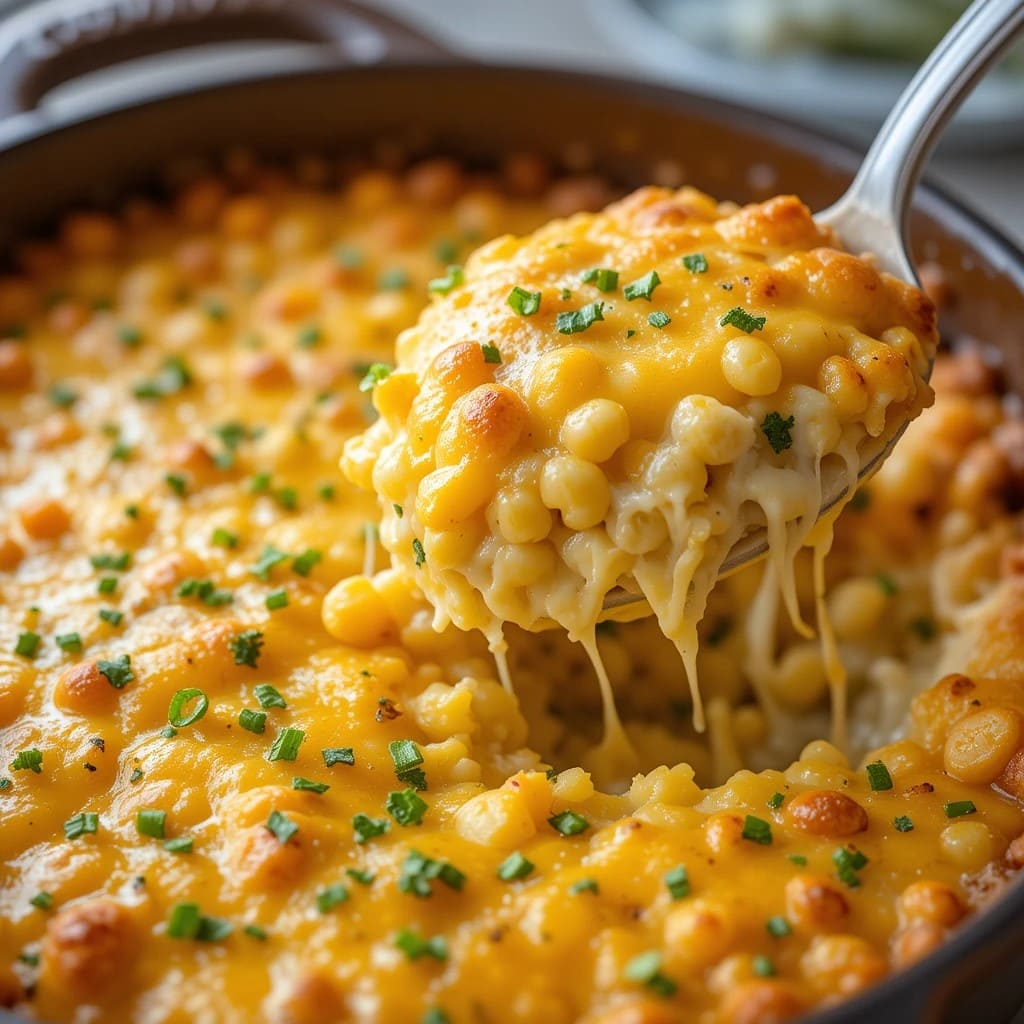 You are currently viewing Cheesy Creamy Corn Casserole Recipe