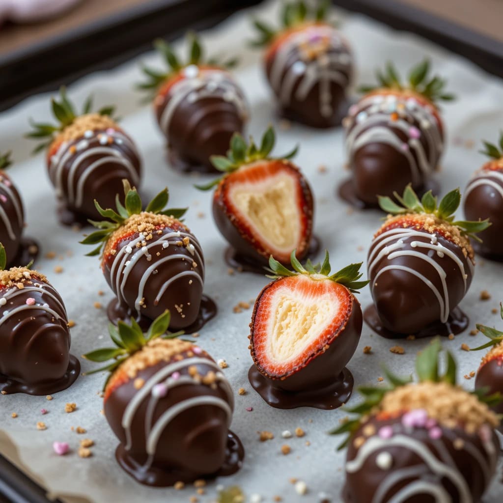 You are currently viewing Delicious Chocolate-Covered Cheesecake Strawberries – Easy Recipe