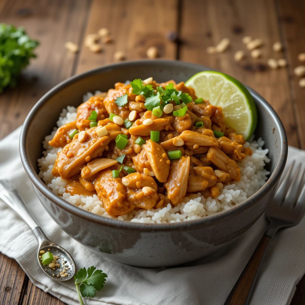 You are currently viewing Easy Slow Cooker Peanut Chicken: A Flavorful Dinner Made Simple
