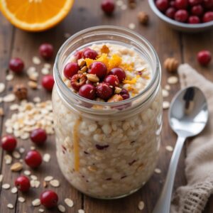 Cranberry Orange Overnight Oats