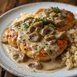 Read more about the article Creamy Mushroom Garlic Sauce Chicken Thighs: A Comforting One-Pan Dinner