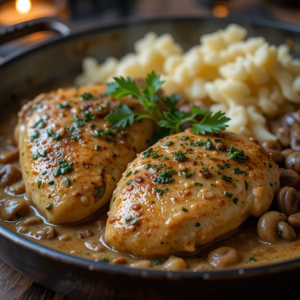 You are currently viewing Creamy Chicken Marsala Recipe– A Luxurious Italian Classic