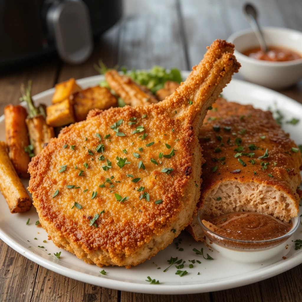 You are currently viewing Crispy Air Fryer Breaded Pork Chops Recipe – Easy and Delicious!