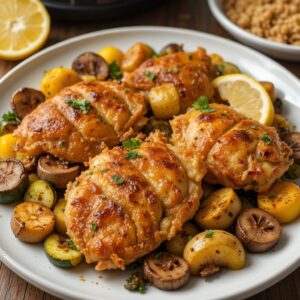 Crispy Air Fryer Chicken and Veggies