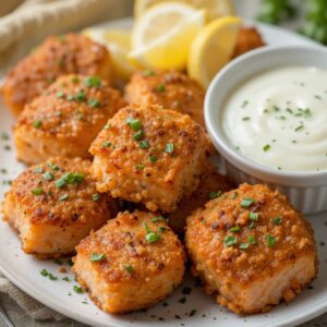 Crispy Air Fryer Salmon Bites Recipe