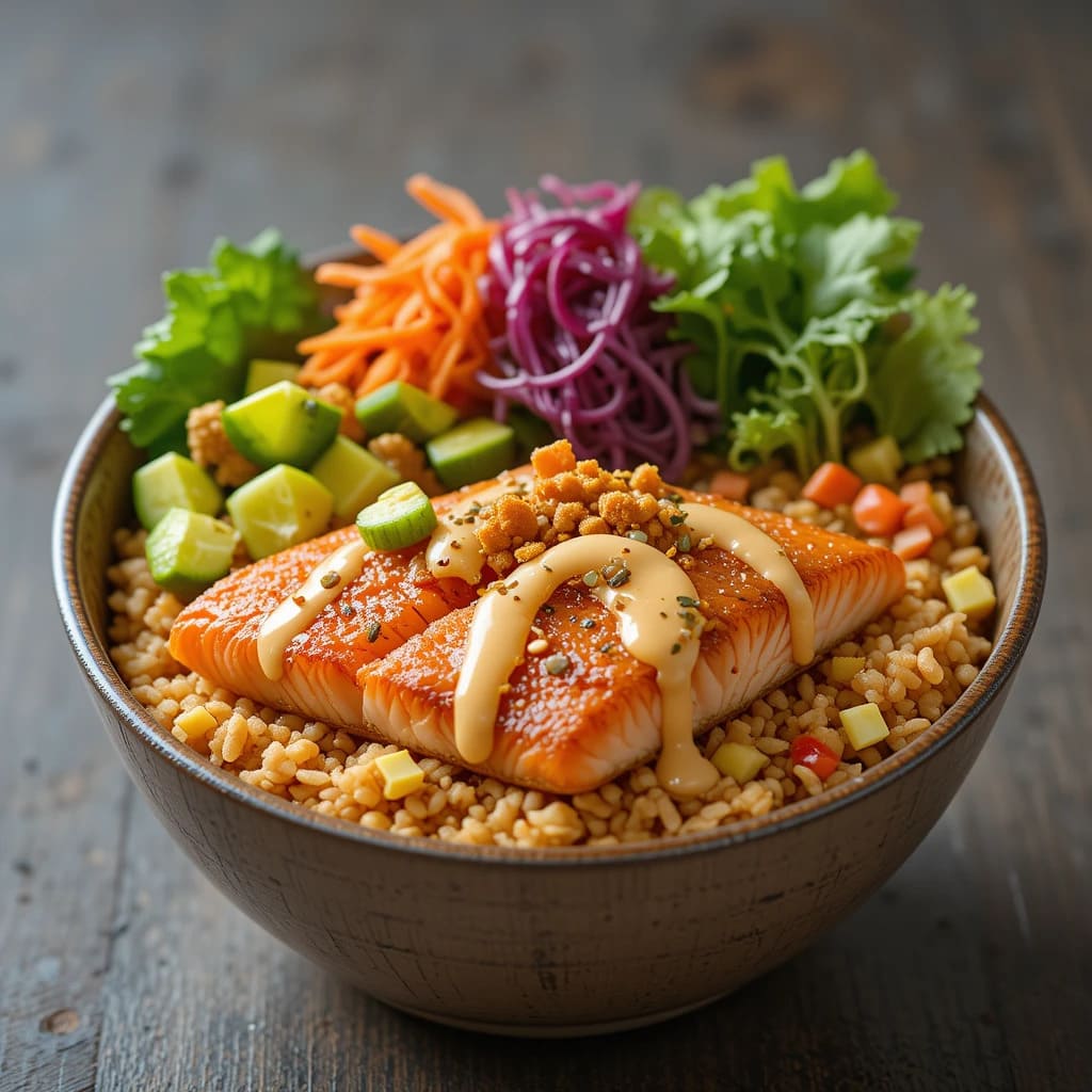 You are currently viewing Crispy Salmon Rice Bowl: A Quick, Flavorful Dinner Recipe