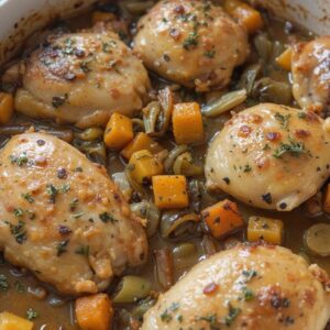 Read more about the article Delicious Chicken, Leek, and Butternut Squash Bake