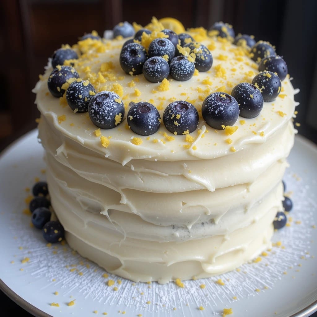 Read more about the article Delicious Lemon Blueberry Layer Cake Recipe