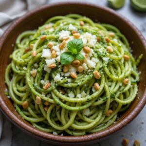 Delicious Low-Carb Zucchini Noodles with Pesto Recipe