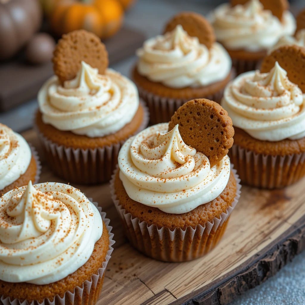 You are currently viewing Delicious Pumpkin Gingerbread Cupcakes Recipe