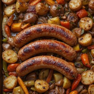 Read more about the article Delicious Sausage Dinner with Roasted Veggies Recipe – A Perfect One-Pan Meal
