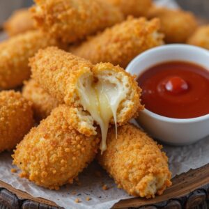 Read more about the article Easy Air Fryer Mozzarella Sticks Recipe – A Crispy, Cheesy Delight