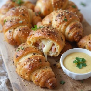 Easy Baked Ham and Cheese Croissant