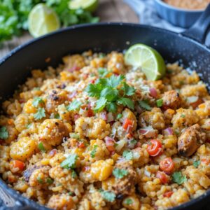 Read more about the article Easy and Flavorful Chicken Rice Taco Skillet – A One-Pan Delight!