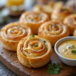 Easy Ham and Cheese Pinwheels with Puff Pastry Recipe