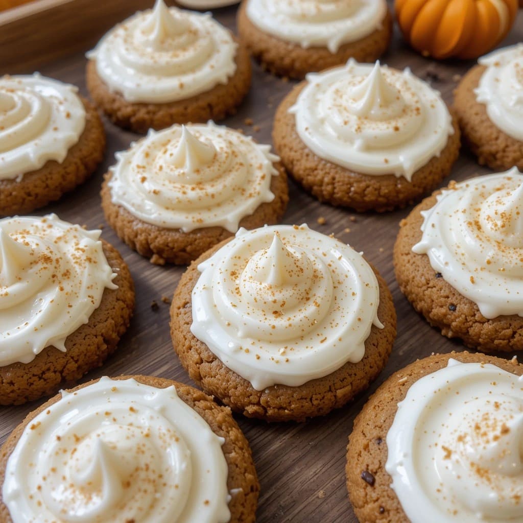 Read more about the article Easy One-Bowl Frosted Pumpkin Gingerbread Cookies Recipe