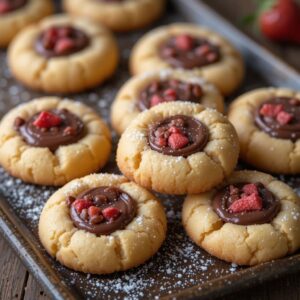 Irresistible Chocolate-Stuffed Strawberry Sugar Cookies Recipe