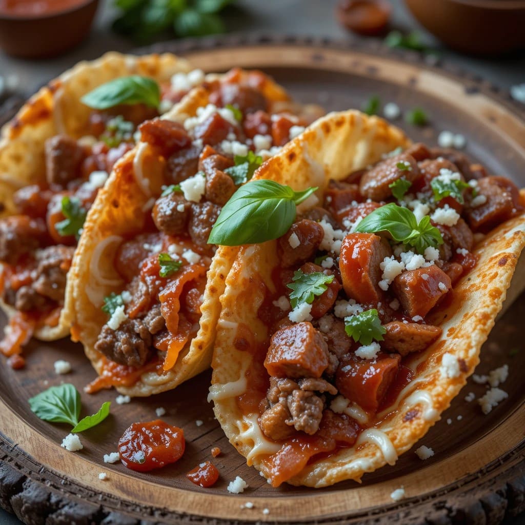 Read more about the article Meat Lovers Pizza Tacos Recipe – A Delicious Fusion of Two Classics!
