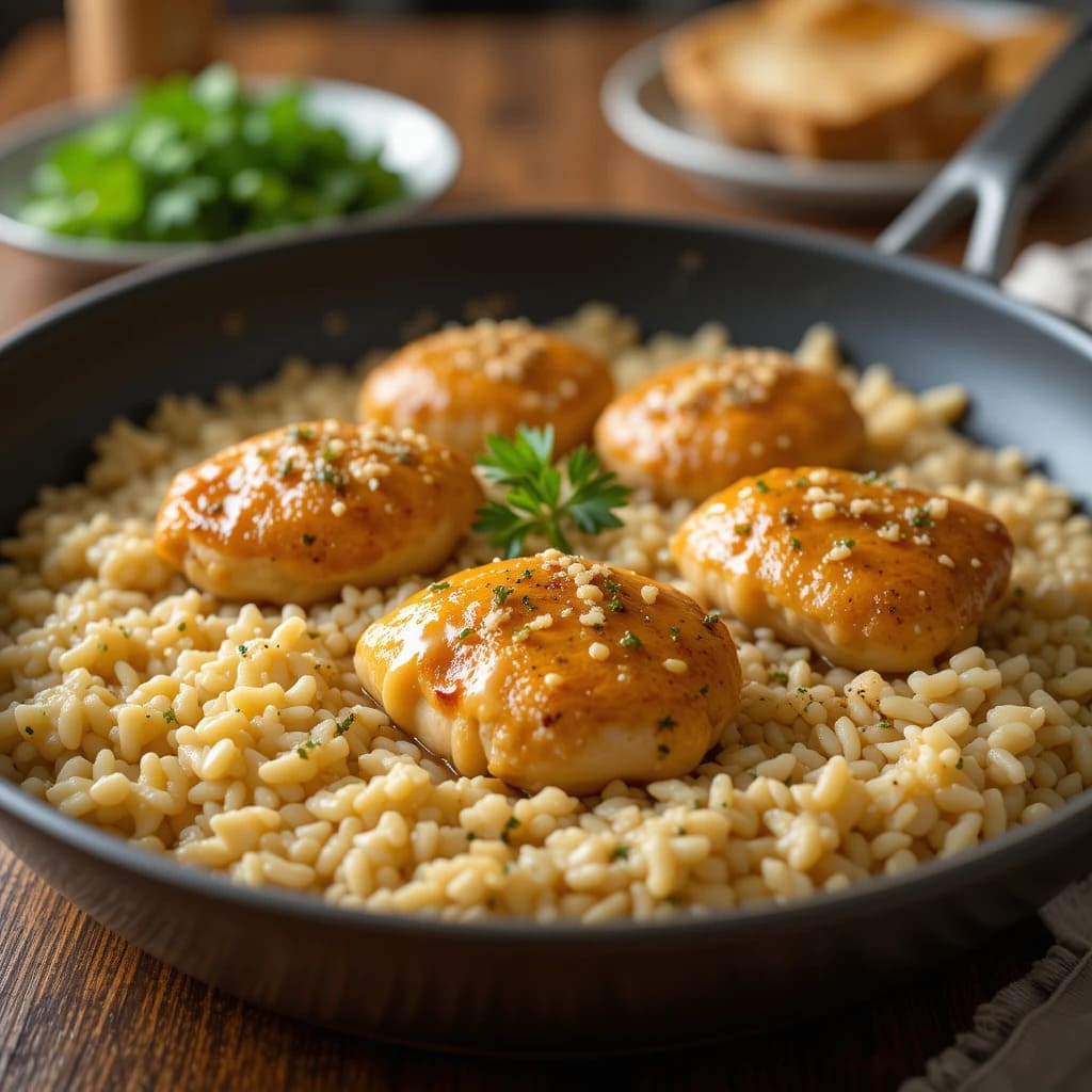 Read more about the article One-Pan Creamy Parmesan Chicken and Rice: A Simple and Delicious Dinner