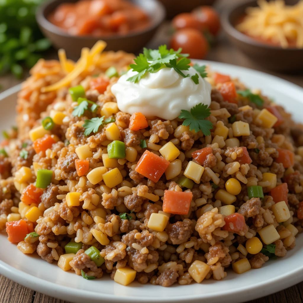 You are currently viewing Flavorful Spanish Rice with Ground Beef Recipe to Try Tonight