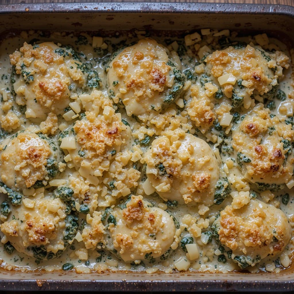 Read more about the article Spinach Artichoke Chicken Casserole Recipe– A Creamy and Comforting Delight